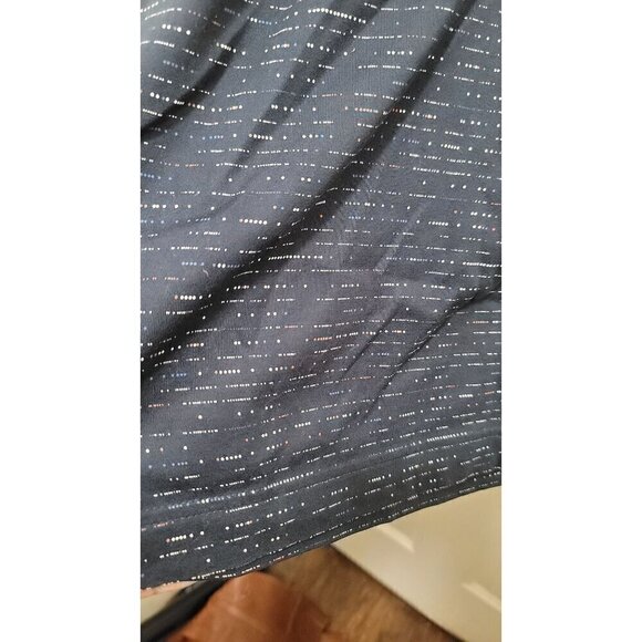 Nike Golf Mens L Polo Shirt Navy Blue Geometric Pattern Short Sleeve Button-Up C - Picture 4 of 7